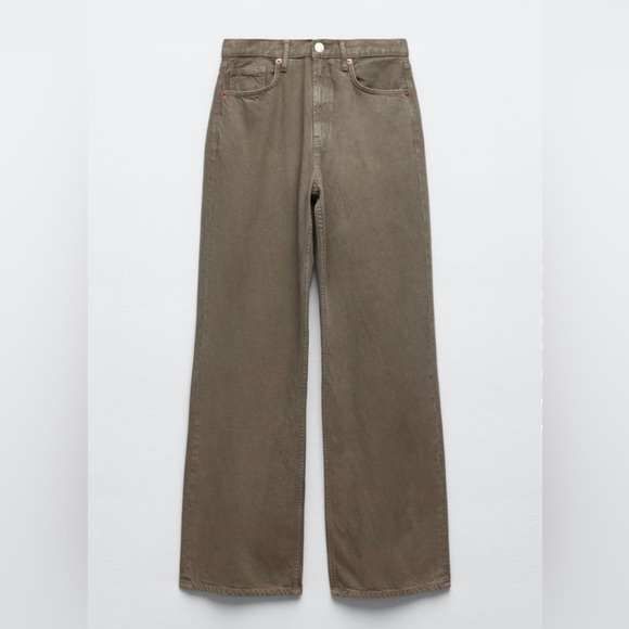 ZARA TRF WIDE LEG JEANS - Picture 1 of 3